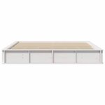 vidaXL Cadre de lit avec stockage Blanc 180 x 200 cm Pin massif