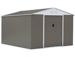 Abri de jardin métal "dallas" 12 99 m² avec abri bûche