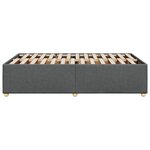 vidaXL Cadre de lit Gris foncé 120 x 200 cm Tissu