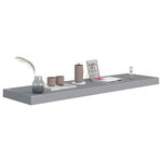 vidaXL Étagères murales flottantes 4 Pièces gris 90x23 5x3 8 cm MDF