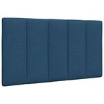 vidaXL Cadre de lit sans matelas bleu 80x200 cm tissu