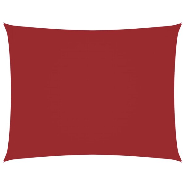 vidaXL Voile de parasol tissu oxford rectangulaire 5x6 m rouge