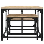 vidaXL Tables basses gigognes 2 Pièces chêne sonoma bois d'ingénierie