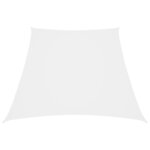 vidaXL Voile de parasol Tissu Oxford trapèze 4/5x4 m Blanc