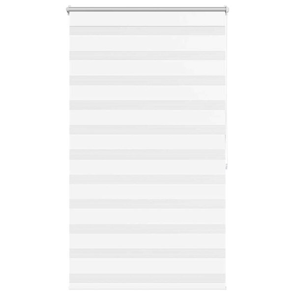 vidaXL Store vénitien zébré 100 9 x 175 cm largeur du tissu 96 7 cm blanc