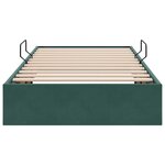 vidaXL Cadre de lit ottoman Vert foncé 90 x 200 cm Velours