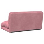 vidaXL Fauteuil de sol ajustable Rose Velours
