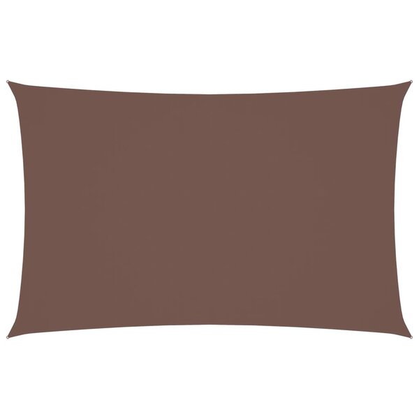 vidaXL Voile de parasol tissu oxford rectangulaire 2x4 5 m marron