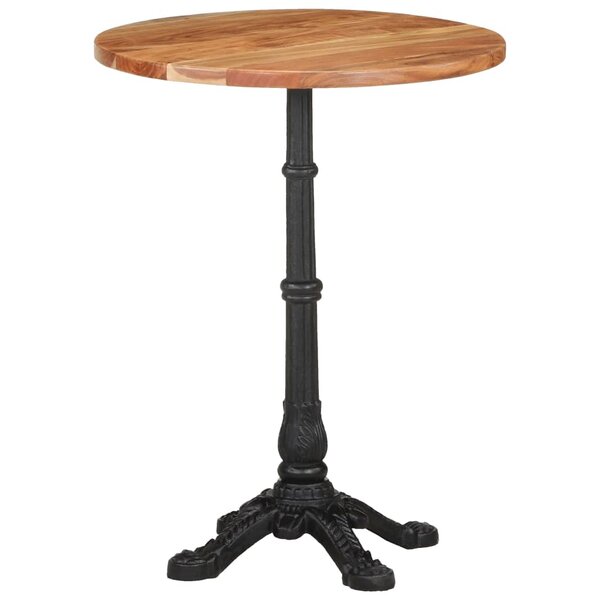 vidaXL Table de bistro Ø60x76 cm Bois d'acacia massif