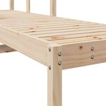 vidaXL Chaise longue 199 5x62x55 cm bois massif de pin