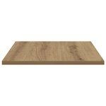 vidaXL Planches de bibliothèque   4 pièces  Chêne artisanal  40x40x1 5 cm  Bois d'ingénierie