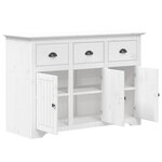 vidaXL Buffet BODO blanc 115 5x44x80 cm bois massif de pin