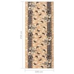 Vidaxl tapis bcf beige 100x250 cm