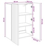 vidaXL Armoire Murale Chêne Sonoma 66 x 34 5 x 92 cm Bois d'ingénierie