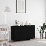 vidaXL Buffet chêne noir Chêne noir Bois 120 x 41 x 75 cm