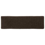 vidaXL Tapis d'escalier autocollants 30 pièces 65 x 21 x 4 cm Marron Bord rectangulaire