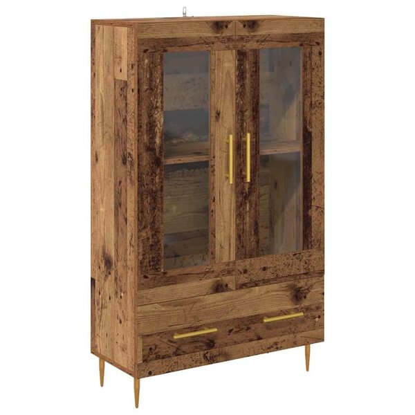 vidaXL Haut Armoire avec tiroir Bois Ancien 69 5 x 31 x 115 cm
