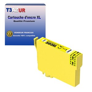 T3azur- cartouche compatible epson 503 xl pour epson expression home xp-5200  xp-5205  workforce wf-2960dwf wf-2965dwf jaune