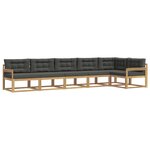 vidaXL Ensemble de canapés d'extérieur 4 pc Blanc et anthracite