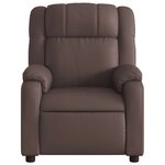 vidaXL Fauteuil de massage inclinable Marron Similicuir