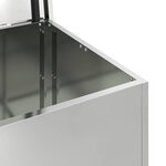 vidaXL Boîte de Rangement Extérieure Argent 55 x 50.5 x 50 cm