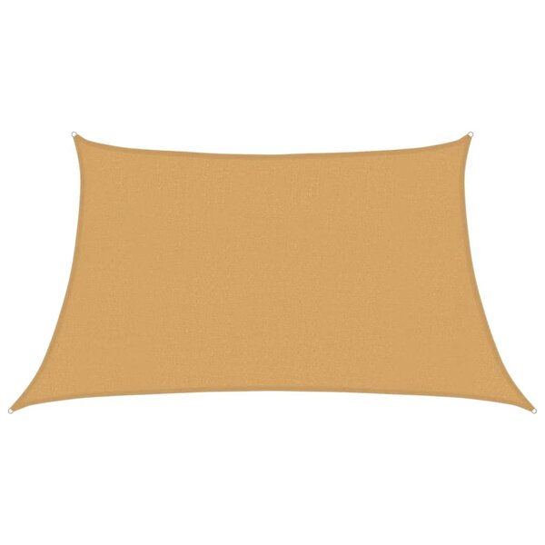 vidaXL Voile d'ombrage 160 g/m² trapèze gris clair 3/4x2 m PEHD