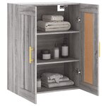 vidaXL Armoire murale sonoma gris 69 5x34x90 cm bois d'ingénierie