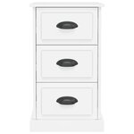 vidaXL Table de chevet blanc 39x39x67 cm bois d'ingénierie