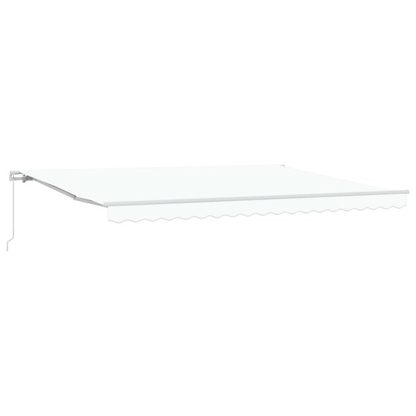 vidaXL Auvent Blanc 450 x 300 x 165 cm Polyester et métal