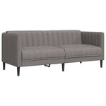 vidaXL Ensemble de canapés 3 Pièces taupe tissu