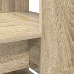 vidaXL Bureau Chêne sonoma 113 x 54 x 120 cm Bois d'ingénierie