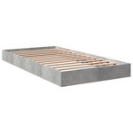 vidaXL Cadre de lit sans matelas gris béton 90x190 cm