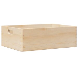 vidaXL Boîte en bois avec poignées 40x30x13 cm bois de pin massif