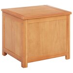 vidaXL Boîte de rangement avec stockage Naturel 50 x 45 x 45 cm