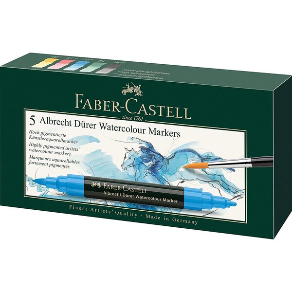 étui de 5 marqueurs aquarelle ALBRECHT DÜRER FABER-CASTELL