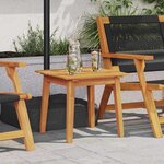 vidaXL Ensemble de repas extérieur Marron Bois d'Acacia Massif