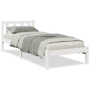 vidaXL Cadre de lit extra long sans matelas 90x210 cm bois massif pin