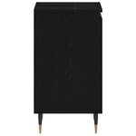 vidaXL Meuble de Lavabo de Salle de Bain Chêne noir 58 x 33 x 60 cm