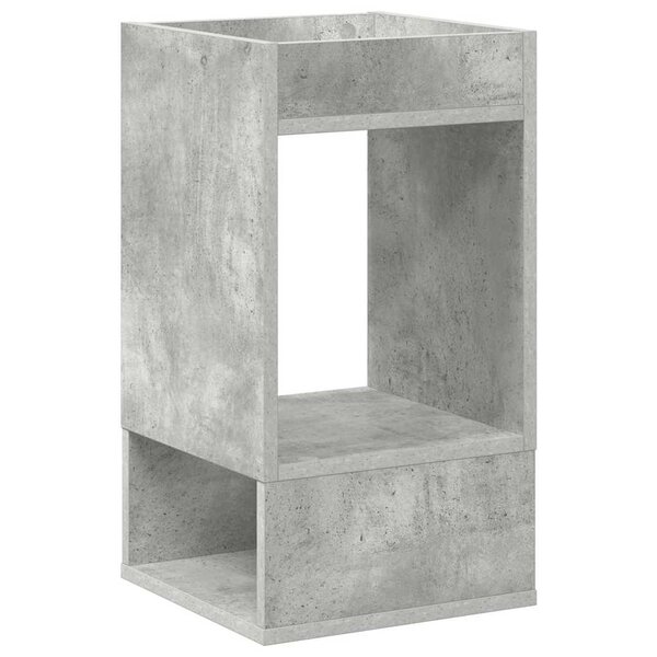 vidaXL Table d'appoint Gris béton 30 x 30 x 56 cm Bois d'ingénierie