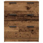 vidaXL Buffets 3 Pièces vieux bois 60x30x70 cm bois d'ingénierie