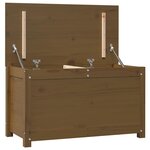 vidaXL Boîte de rangement Marron miel 80x40x45 5 cm Bois massif de pin