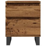 vidaXL Table de chevet vieux bois 40x35x50 cm bois d’ingénierie