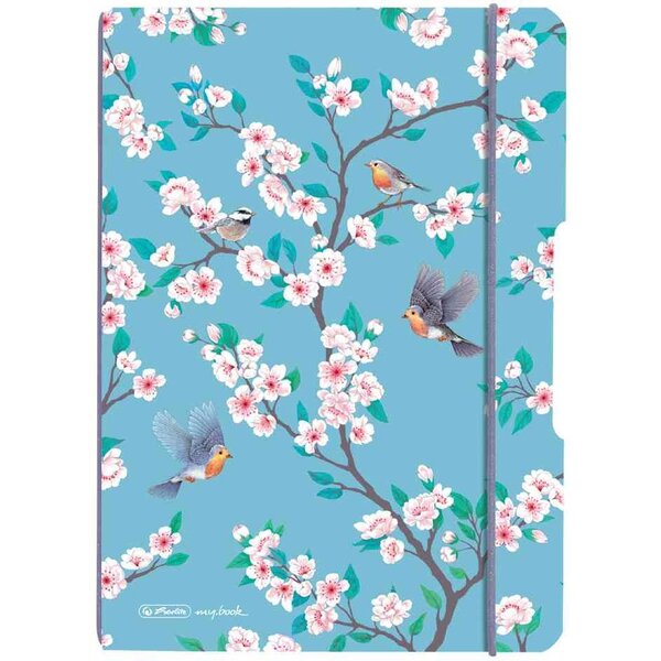 Carnet de notes my.book flex Ladylike 'Birds' A5 40 feuilles Quadrillées HERLITZ
