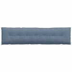 vidaXL Coussin de Dos Bleu 200 x 50 cm Tissu en velours côtelé