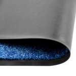 vidaXL Paillasson lavable Bleu 90x120 cm