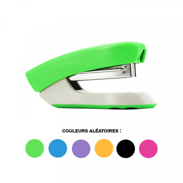 Agrafeuse de bureau - agrafes 24/6 26/6 - plastique de couleur - apli