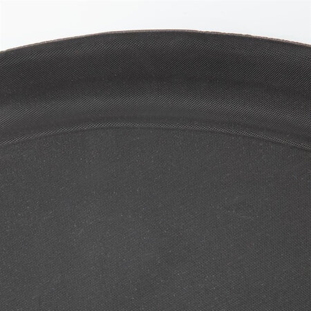 Plateau ovale résistant anti-dérapant, en plastique noir OLYMPIA
