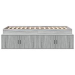vidaXL Lit de rangement Gris Sonoma 80x200 cm