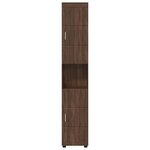 vidaXL Cabinet de salle de bain TULUM Chêne marron 37 x 31.5 x 203 cm