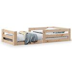 vidaXL Cadre de lit sans matelas 80x160 cm bois massif de pin